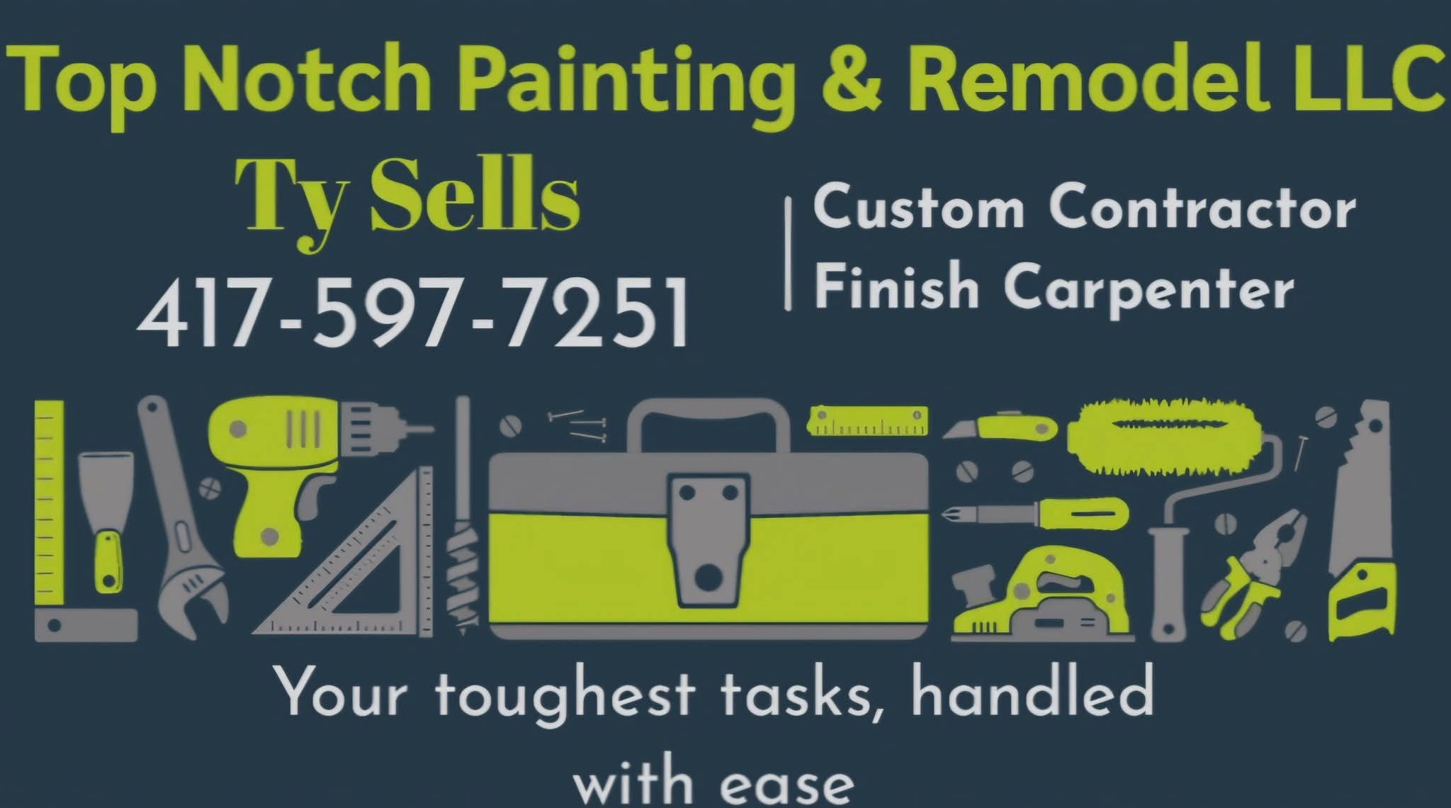 Top Notch Painting & Remodel business card